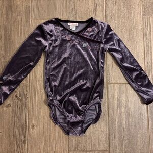 American Girl Velvet Bodysuit in Deep Purple